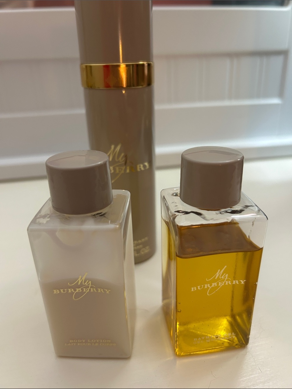 Burberry My Bath & Body Set — Taupe and Gold